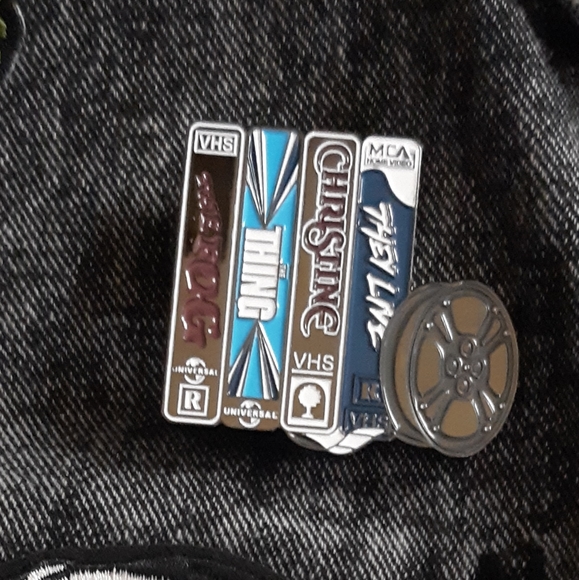 SOLD! Nosferatu pt.2! Horror movie lovers acid washed denim- CLAIMED! - Picture 3 of 16